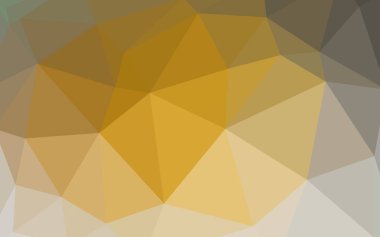 Koyu sarı vektör üçgen mozaik doku. Çokgen şekilleri ile bir örnek. Tamamen yeni bir tasarım sizin broşürü.