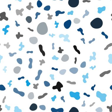 Hafif mavi vektör kabarcık şekilleri ile seamless modeli. Zarif bir parlak örnek gradyan ile. Web siteniz için mermer tasarım.