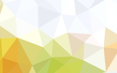 Açık yeşil, sarı vektör degrade üçgenler doku. Noktalı resim stili üçgenler ile yaratıcı çizimde. İşiniz için en iyi üçgen tasarım.