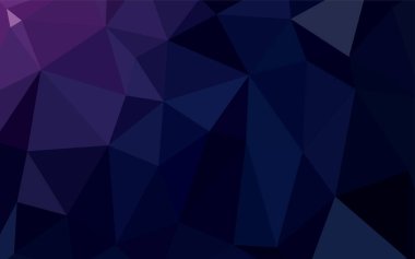 Koyu mor, pembe bulanık üçgen şablon vektör. Geometrik şekil gradyan ile Origami tarzında. Tasarımınız için yeni bir doku.