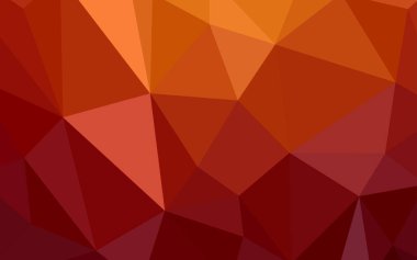 Koyu kırmızı, sarı vektör poligonal şablonu. Noktalı resim stili üçgenler ile yaratıcı çizimde. Senin arka plan için dokulu deseni.