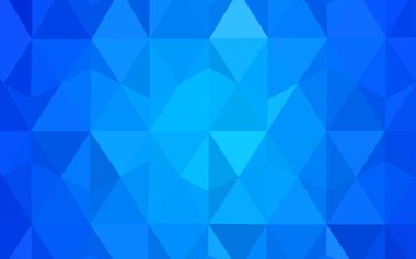 Hafif mavi vektör soyut poligonal şablonu. Üçgen geometrik örnek gradyan ile. Desen için bir marka kitabın zemin.