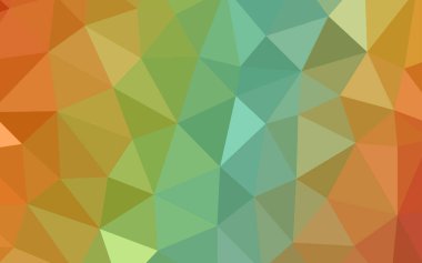 Açık yeşil, sarı vektör degrade üçgenler doku. Gradyan ile zarif parlak poligonal illüstrasyon. Tasarımınız için üçgen desen.