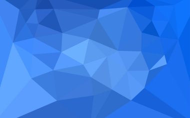 Hafif mavi vektör soyut poligonal model bir merkezi bir kalp ile. Resimde üçgenler ile soyut tarzda. Cep telefonu arka plan için şablon.