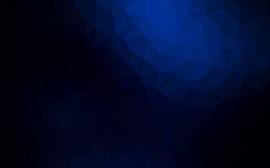 Koyu mavi vektör Çokgen soyut düzeni. Tamamen yeni bir renk illüstrasyon poligonal bir tarzda. Web siteniz için yeni bir doku.