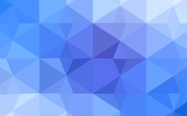 Hafif mavi vektör üçgen mozaik şablonu. Renkli resimde gradyan ile poligonal tarzı. Dokulu deseni arka plan olarak kullanılabilir.