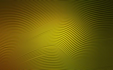 Koyu yeşil, sarı vektör arka plan hatları ile. Yarı ton yaratıcı çizimde gradyan ile stili kemerli. İşiniz için tamamen yeni bir tasarım.