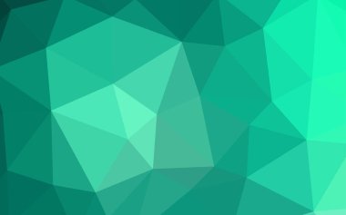 Işık yeşil vektör düşük poli düzeni. Gradyan ile poligonal soyut resim. Web siteniz için yeni bir doku.