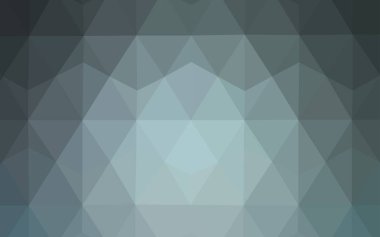 Koyu mavi parlayan üçgen düzen vektör. Poligonal illüstrasyon parlayan, hangi üçgen oluşur. Afiş için tamamen yeni şablon.