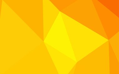 Işık turuncu vektör düşük poli kapak. Gradyan ile zarif parlak poligonal illüstrasyon. İş tasarımınız için yeni stil.