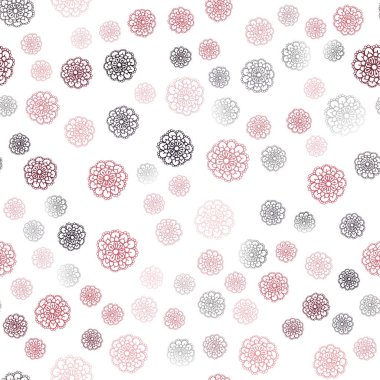 Hafif pembe, kırmızı vektör sorunsuz soyut doodle duvar kağıdı. Dekoratif illüstrasyon soyut şablonundaki karalamalar ile. Bir marka kitap için zarif desen.