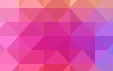 Hafif pembe, kırmızı vektör desen degrade üçgenler ile. Çokgen şekilleri ile bir örnek. İş tasarımınız için yeni stil.