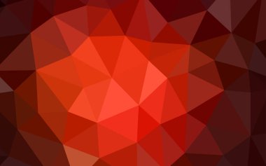 Koyu kırmızı vektör soyut mozaik desen. Üçgenlerden oluşan parlayan çokgen çizimler. Cep telefonunun arka planının şablonu.