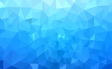 Hafif mavi vektör soyut poligonal model. Üçgenler ile renkli resimde parlayan. Tamamen yeni bir tasarım sizin broşürü.