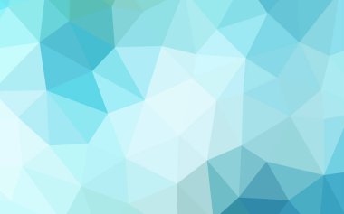 Açık mavi, vektör soyut poligonal model yeşil. Gradyan ile Origami tarzında yaratıcı geometrik şekil. İşiniz için en iyi üçgen tasarım.
