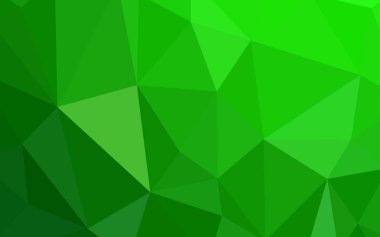 Işık yeşil vektör poligonal model. Gradyan ile zarif parlak poligonal illüstrasyon. Web siteniz için yeni bir doku.