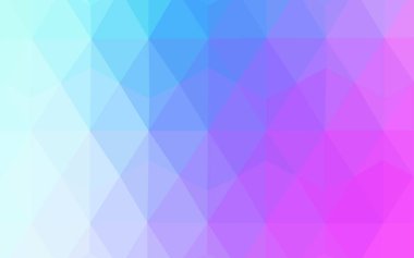 Pembe ışık, vektör üçgen düzen parlayan mavi. Üçgen geometrik örnek gradyan ile. Web siteniz için yeni bir doku.