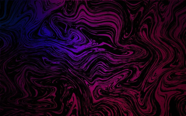 Темно Розовый Синий Векторный Фон Изогнутыми Лентами Геометрическая Иллюстрация Мраморном — стоковый вектор