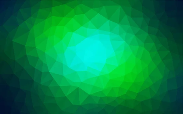 Bleu Clair Motif Polygonal Vectoriel Vert Illustration Abstraite Scintillante Avec — Image vectorielle
