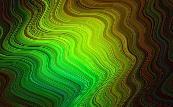 Dark Green Vector Background Bent Ribbons Blurred Geometric Sample Gradient — Stock Vector