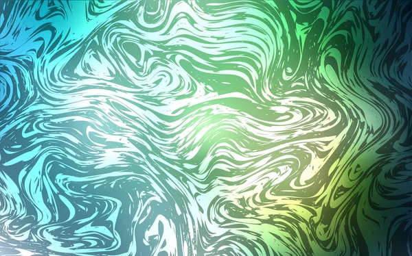 Hellgrünes Vektormuster Mit Blasenformen Eine Elegante Helle Illustration Mit Farbverlauf — Stockvektor