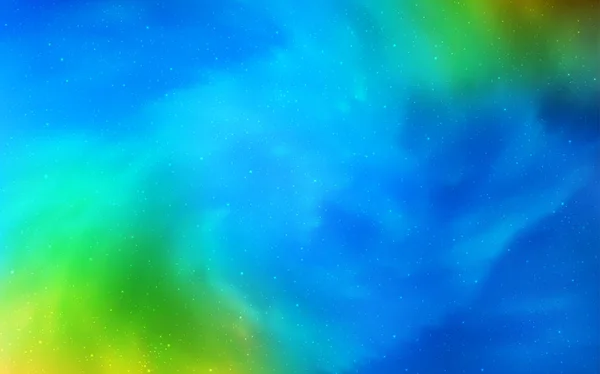 Ανοιχτό Μπλε Πράσινο Διανυσματικό Μοτίβο Νυχτερινά Αστέρια Του Ουρανού Λαμπερή — Διανυσματικό Αρχείο
