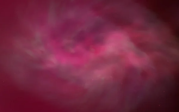 Hellrotes Vektormuster Mit Sternen Nachthimmel Raumsterne Auf Verschwommenem Abstrakten Hintergrund — Stockvektor