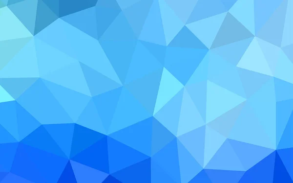 Luz Azul Vector Triángulo Textura Del Mosaico Una Ilustración Color — Vector de stock