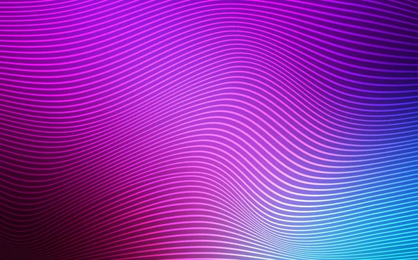 浅粉红色 蓝色矢量背景与弯曲的线条 彩色插图抽象的弯带渐变风格 网站的多边形设计 — 图库矢量图片