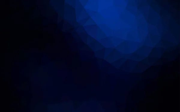 暗い青いベクトル多角形の抽象的なレイアウト 多角形のスタイルで完全に新しいカラー イラスト Web サイトの新しいテクスチャ — ストックベクタ