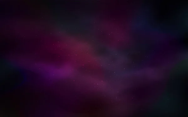 Fondo Vectorial Rosa Oscuro Con Estrellas Galaxias Ilustración Colores Brillantes — Vector de stock