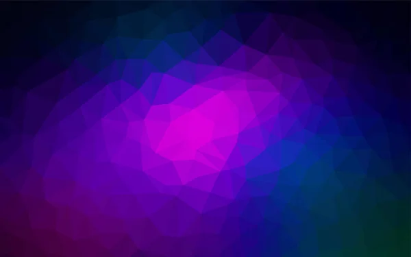 Rose Foncé Bleu Vecteur Low Poly Layout Illustration Colorée Dans — Image vectorielle