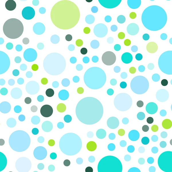 Hellblauer Grüner Vektorhintergrund Mit Blasen Abstrakte Illustration Mit Farbigen Blasen — Stockvektor