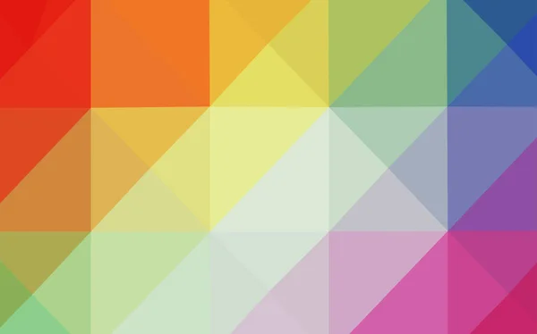 Modèle Polygonal Vecteur Multicolore Léger Échantillon Géométrique Triangulaire Avec Gradient — Image vectorielle