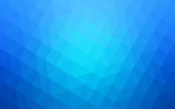 光の青いベクトル グラデーション三角形パターン 多角形のサンプルです Web サイトの新しいテクスチャ — ストックベクタ