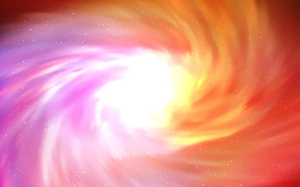 Kék Sárga Vector Háttér Galaxisban Csillagok Csillogó Absztrakt Illusztráció Színes — Stock Vector