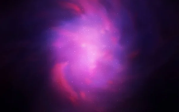 Dunkelrosa Vektorstruktur Mit Milchstraßensternen Glitzernde Abstrakte Illustration Mit Bunten Kosmischen — Stockvektor