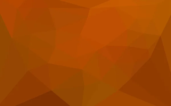 Licht Orange Vektor Low Poly Textur Mit Einem Herz Einem — Stockvektor