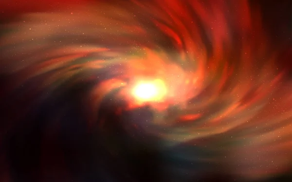 Dunkelrotes Vektormuster Mit Sternen Nachthimmel Leuchtende Farbige Illustration Mit Hellen — Stockvektor