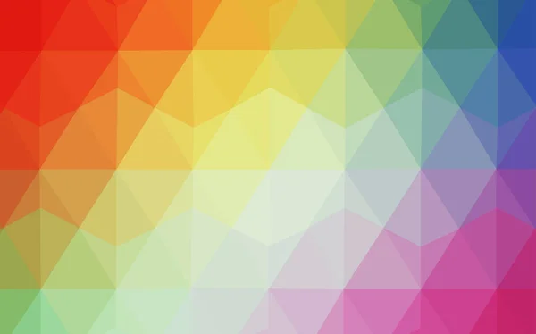 Licht Mehrfarbigen Vektor Leuchtenden Dreieckigen Grundriss Kreative Geometrische Illustration Origami — Stockvektor
