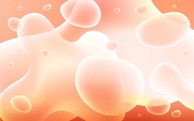 Işık kırmızı vektör desen kabarcık şekillerle. Memphis tarzı gradyan ile yaratıcı geometrik şekil. Yepyeni tasarımı reklamlar, poster, afiş için.