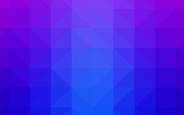 Pembe ışık, vektör üçgen mozaik şablon mavi. Gradyan ile zarif parlak poligonal illüstrasyon. İş tasarımınız için yeni stil.