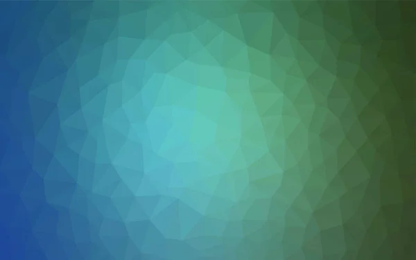 Hellblaue Grüne Vektor Abstrakte Polygonale Vorlage Kreative Geometrische Illustration Origami — Stockvektor