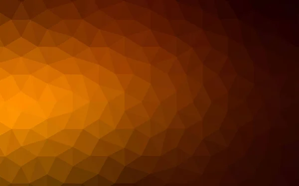 Vecteur Orange Foncé Faible Texture Poly Une Toute Nouvelle Illustration — Image vectorielle