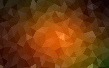 Koyu yeşil, sarı vektör soyut mozaik desen. Geometrik şekil gradyan ile Origami tarzında. Web siteniz için köşeli tasarım.