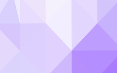 Hafif mor vektör Çokgen soyut düzeni. Geometrik şekil gradyan ile Origami tarzında. Poligonal tasarım web siteniz için kullanılabilir.