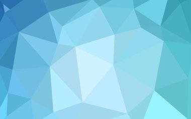 Işık Mavisi vektörü üçgen çizim parlıyor. Yarım ton şeklinde, üçgenli yaratıcı illüstrasyon. Arkaplanlarınız için desenli desen.