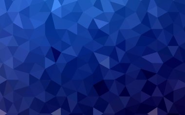 Koyu mavi vektör poligonal arka plan. Üçgen geometrik örnek gradyan ile. Marka kitap için yeni şablon.