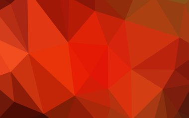 Işık kırmızı vektör degrade üçgenler doku. Üçgenler ile renkli resimde parlayan. İşiniz için en iyi üçgen tasarım.