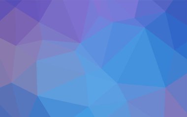 Hafif pembe, mavi vektör düşük poli doku. Gradyan ile poligonal soyut resim. Tasarımınız için yeni bir doku.